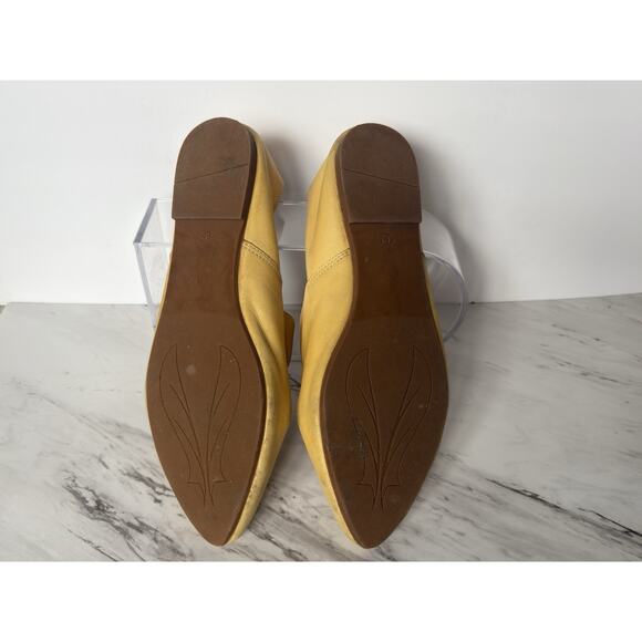 Sheridan Mia Darby Flat Yellow EU 42 / US 11 Buttery Soft Leather, D’Orsay Chic - Picture 7 of 12